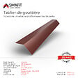 BRAVO THE SMART SOLUTION - Tablier de gouttière - bac acier - tôle de couverture - Toiture -  H12 Rouge Oxyde RAL 3009 L=2m, épaisseur 0.40mm - vignette