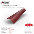 BRAVO THE SMART SOLUTION - Tablier de gouttière - bac acier - tôle de couverture - Toiture -  H12 Brun Rouge RAL 3011 L=2m - vignette