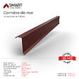 BRAVO THE SMART SOLUTION - Cornière de rive - bac acier - tôle de couverture - Toiture -  H12 Rouge Oxyde RAL 3009 L=2m, épaisseur 0.40mm - vignette