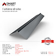 BRAVO THE SMART SOLUTION - Faîtière droite - bac acier - tôle de couverture - Toiture -  H12 Gris Anthracite RAL 7016 L=2m - vignette