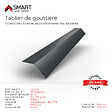 BRAVO THE SMART SOLUTION - Tablier de gouttière - bac acier - tôle de couverture - Toiture -  H12 Gris Anthracite RAL 7016 L=2m - vignette