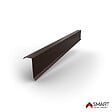 BRAVO THE SMART SOLUTION - Cornière de rive - bac acier - tôle de couverture - Toiture -  H12 Brun Chocolat RAL 8017 L=2m - vignette