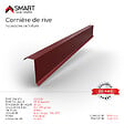 BRAVO THE SMART SOLUTION - Cornière de rive - bac acier - tôle de couverture - Toiture -  H12 Brun Rouge RAL 3011 L=2m - vignette