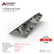 BRAVO THE SMART SOLUTION - Faîtière droite - bac acier - tôle de couverture - Toiture -  H12 Coloris Camouflage Printech L=2m - vignette