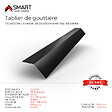 BRAVO THE SMART SOLUTION - Tablier de gouttière - bac acier - tôle de couverture - Toiture -  H12 Noire RAL 9005 L=2m - vignette