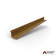BRAVO THE SMART SOLUTION - Profil d`angle intérieur Tôle bac acier - Toiture - Couverture - plaque H12 Coloris Golden Oak Printech L=2m - vignette