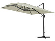 HABITAT ET JARDIN - Parasol jardin déporté Alu "Sun 4" - Rectangle - 3 x 4 m + Housse de protection - Ecru - vignette