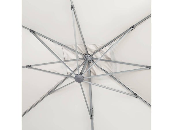 HABITAT ET JARDIN - Parasol jardin déporté Alu "Sun 4" - Rectangle - 3 x 4 m + Housse de protection - Ecru - large