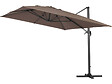 HABITAT ET JARDIN - Parasol jardin déporté Alu "Sun 4" - Rectangle - 3 x 4 m + Housse de protection - Taupe - vignette