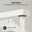 EMKE - EMKE Mitigeur Lavabo Design Séparé, Robinet Mural Blanc Mat 288×210×70 mm, Corps en Laiton et Inox 304, Cartouche Céramique Haute Durabilité - vignette