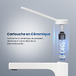 EMKE - EMKE Mitigeur pour Lavabo et Cuisine 335×233×46 mm, Robinet Blanc Mat en Laiton & Inox 304, Cartouche Céramique, Aérateur Économiseur d’Eau - vignette