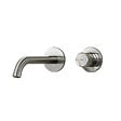 EMKE - EMKE Mitigeur Lavabo Mural Design Séparé 281×140×65 mm, Robinet Anthracite en Laiton & Inox 304, Cartouche Céramique Longue Durée - vignette