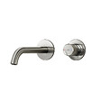 EMKE - EMKE Mitigeur Lavabo Mural Design Séparé 281×140×65 mm, Robinet Anthracite en Laiton & Inox 304, Cartouche Céramique Longue Durée - vignette