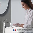 EMKE - EMKE Mitigeur de Lavabo Chromé, 269 × 215 × 49 mm, Robinet Salle de Bain en Laiton, Cartouche Céramique Longue Durée - vignette