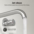 EMKE - EMKE Mitigeur Lavabo Mural Design Séparé 281×140×65 mm, Robinet Chromé en Laiton & Inox 304, Cartouche Céramique Longue Durée - vignette