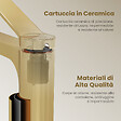 EMKE - EMKE Mitigeur de lavabo design or champagne – Robinet salle de bain avec cartouche céramique en laiton, 19,5 × 17,3 cm, mousseur démontable - vignette