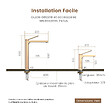 EMKE - EMKE Mitigeur pour Lavabo et Cuisine 335×233×46 mm, Robinet Or Rosé en Laiton & Inox 304, Cartouche Céramique, Aérateur Économiseur d’Eau - vignette
