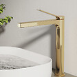 EMKE - EMKE Mitigeur pour Lavabo et Cuisine 335×233×46 mm, Robinet Or Champagne en Laiton & Inox 304, Cartouche Céramique, Aérateur Économiseur d’Eau - vignette