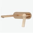 EMKE - EMKE Mitigeur Lavabo Design Séparé, Robinet Mural Or Rose 288×210×70 mm, Corps en Laiton et Inox 304, Cartouche Céramique Haute Durabilité - vignette