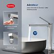 EMKE - EMKE Mitigeur pour Lavabo et Cuisine 335×233×46 mm, Robinet Chromé en Laiton & Inox 304, Cartouche Céramique, Aérateur Économiseur d’Eau - vignette