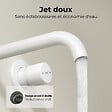 EMKE - EMKE Mitigeur Lavabo Mural Design Séparé 281×140×65 mm, Robinet Blanc Mat en Laiton & Inox 304, Cartouche Céramique Longue Durée - vignette