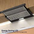 CIARRA - CIARRA Hotte Encastrable 60cm Hotte Tiroir Recyclage ou Evacuation 391m3/h VM6906DB - vignette