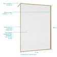 AURLANE - Paroi de douche 140 x 200 HINATA - style Japandi courbes douces - Cadre effet Bois - Verre 6mm - vignette