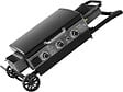 HABITAT ET JARDIN - Plancha à gaz avec chariot pliable et portable "Firo" - 7,5 kw - Noir - vignette