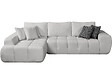 HABITAT ET JARDIN - Canapé d'angle gauche en tissu style bubble "Sidonie" - 4 places - Gris - vignette