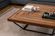 HABITAT ET JARDIN - Table Basse en bois "Cora" - 100 x 100 x 32 cm - Noyer - vignette