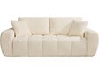 HABITAT ET JARDIN - Canapé droit en tissu style bubble "Léonie" - 3 places - Beige - vignette