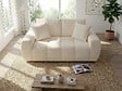 HABITAT ET JARDIN - Canapé droit en tissu style bubble "Léonie" - 2 places - Beige - vignette