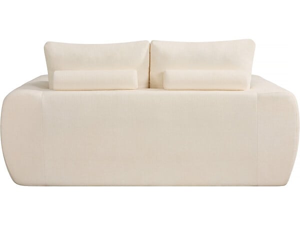 HABITAT ET JARDIN - Canapé droit en tissu style bubble "Léonie" - 2 places - Beige - large