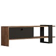 HABITAT ET JARDIN - Meuble TV en bois "Ova" - 120 x 25 x 36 cm - ChêneAnthracite - vignette