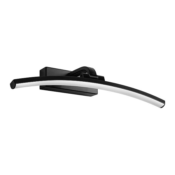 EMKE - EMKE Lampe murale LED noire pour salle de bain, éclairage miroir 40 × 4,8 cm, lumière neutre 4000 K, installation simple - large