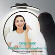EMKE - EMKE Lampe murale LED noire pour salle de bain, éclairage miroir 40 × 4,8 cm, lumière neutre 4000 K, installation simple - vignette