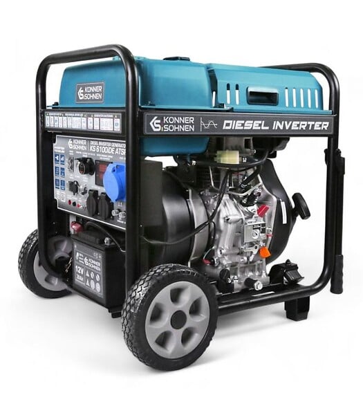 KONNER SOHNEN - Groupe électrogène thermique inverter, puissance nominale 5000W - Könner  Söhnen KS 6100iDE ATSR - large