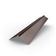 BRAVO THE SMART SOLUTION - Tablier de gouttière - bac acier - tôle de couverture - Toiture -  H12 Brun Chocolat RAL 8017 L=2m - vignette