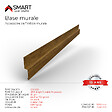 BRAVO THE SMART SOLUTION - Profilé de joint Tôle bac acier - Toiture - Couverture - plaque H12 Coloris Golden Oak Printech L=2m - vignette