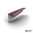 BRAVO THE SMART SOLUTION - Cornière de rive - bac acier - tôle de couverture - Toiture - TR25  Coloris Rouge Oxyde RAL 3009 L=2m, épaisseur 0.50mm - vignette