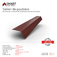 BRAVO THE SMART SOLUTION - Tablier de gouttière - bac acier - tôle de couverture - Toiture -  TR25 Coloris  Rouge Oxyde RAL 3009 L=2m, épaisseur 0.50mm - vignette