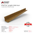 BRAVO THE SMART SOLUTION - Profil d`angle intérieur Tôle bac acier - Toiture - Couverture - plaque H12 Coloris Golden Oak Printech L=2m - vignette