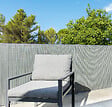 SICATEC - Canisse PVC Simple Face 1,5m x 3m Gris - vignette