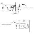 DURAVIT - WC à poser D-code avec abattant + nettoyant - vignette