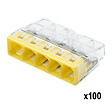 WAGO - Pot de 100 mini bornes de connexion automatique 5 entrées S2273 - vignette