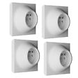 FONTINI - Lot de 4 prises 2P+T blanche NEO EVO-FONTINI - vignette