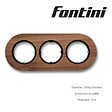 FONTINI - FONTINI Plaque 3 postes noyer DO - vignette