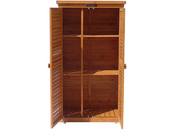 HABITAT ET JARDIN - Armoire de jardin "Space" - 87 x 46.5 x 160 cm - Marron - large