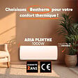 BESTHERM - Radiateur électrique fixe à inertie sèche céramique - BESTHERM - ARIA PLINTHE 1000W  - plinthe blanc - vignette