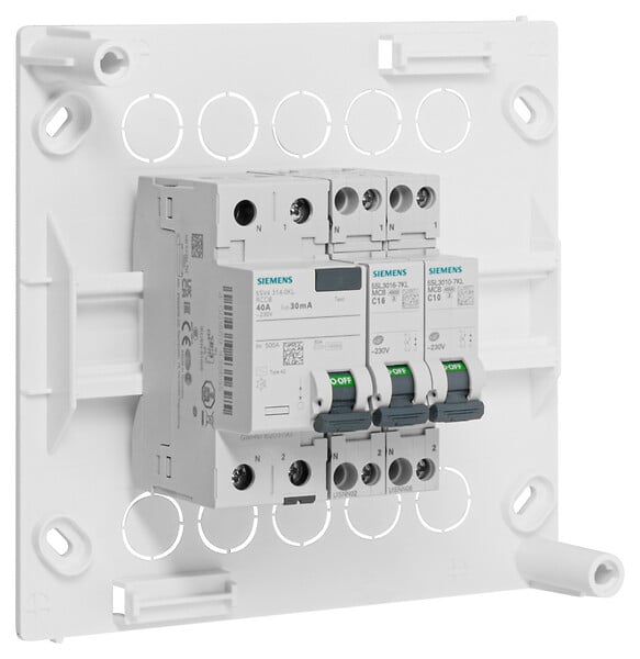 SIEMENS - SIEMENS TABLEAUTIN PREEQUIPE 9 MOD 1ID + 2 DISJ SIEMENS (KNX) - large